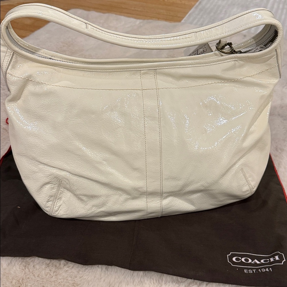 Coach Patent Leather Large Hobo Bag - Picture 2 of 11
